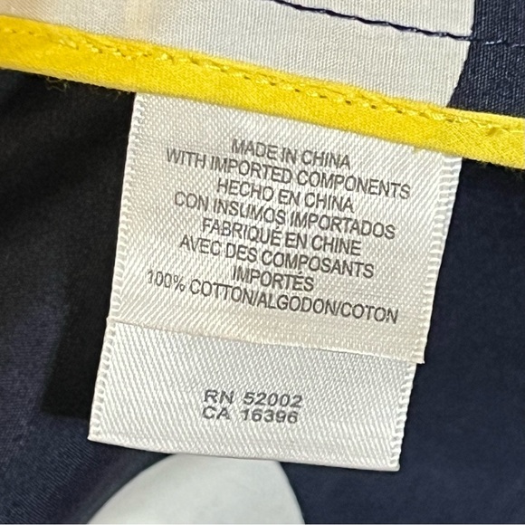 LIZ CLAIBORNE Classy Spring Checkered Long Navy Blue Coat with Pockets - Picture 9 of 13